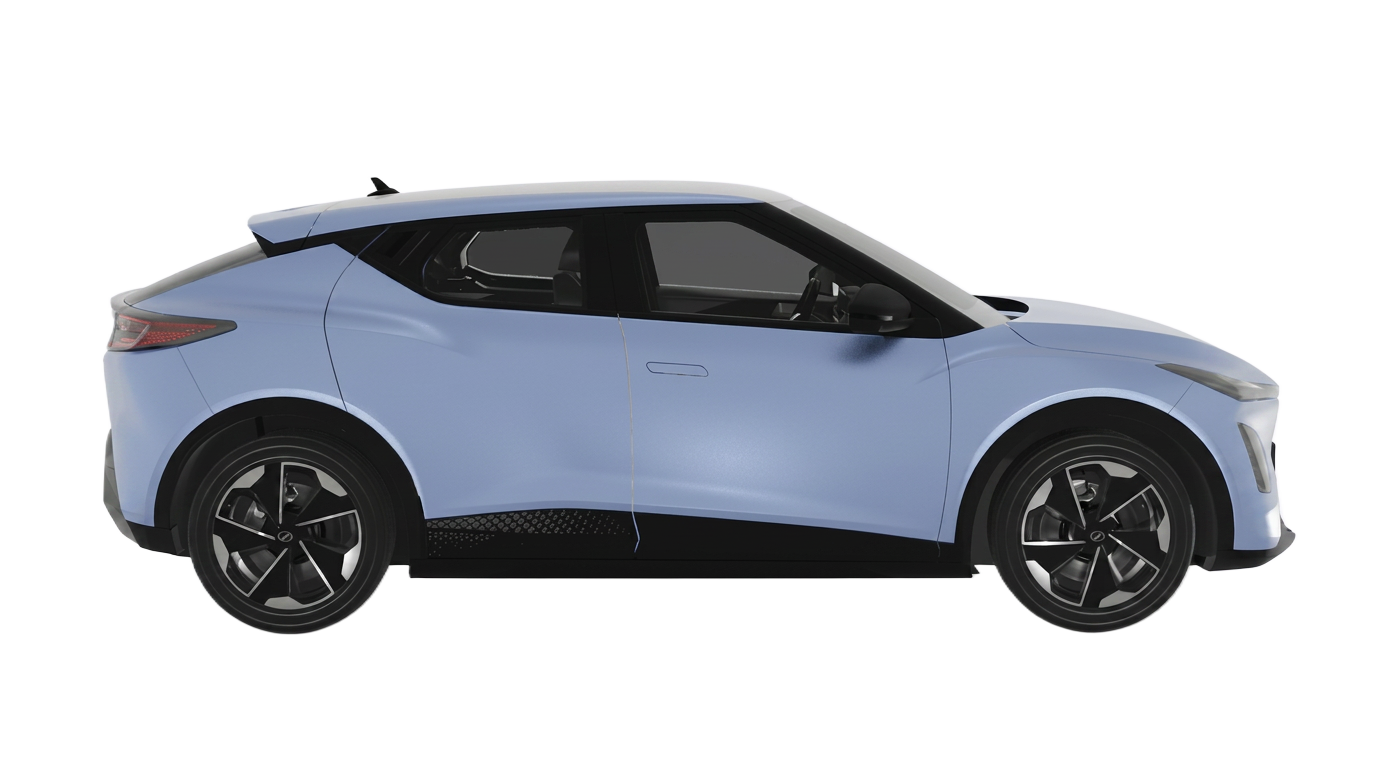 Perodua QV-E pandangan sisi